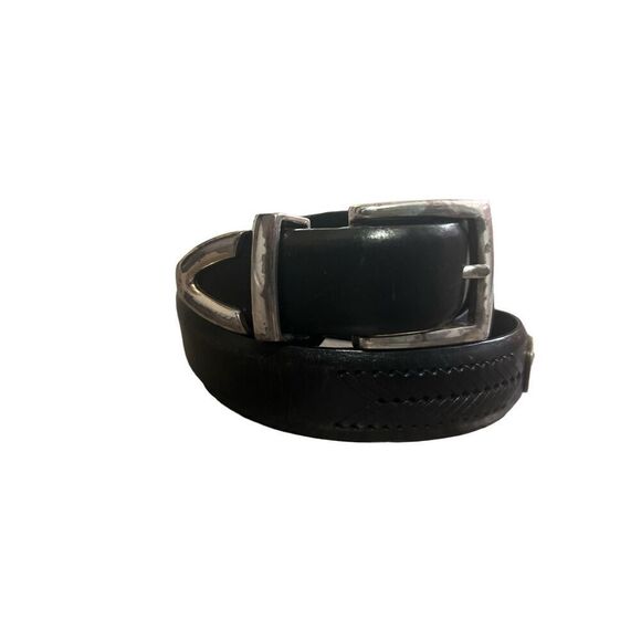 ✨Brighton Onyx Black Leather Conch Golf Belt✨ main image 7